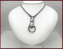 BDSM necklace lockable chain Sub chain